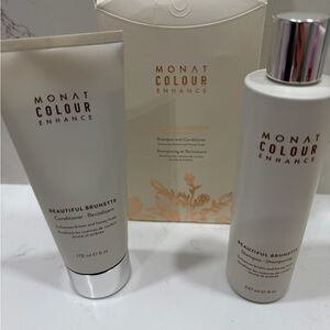 Monat Colour Enhance Beautiful Brunette Shampoo - White and Cream